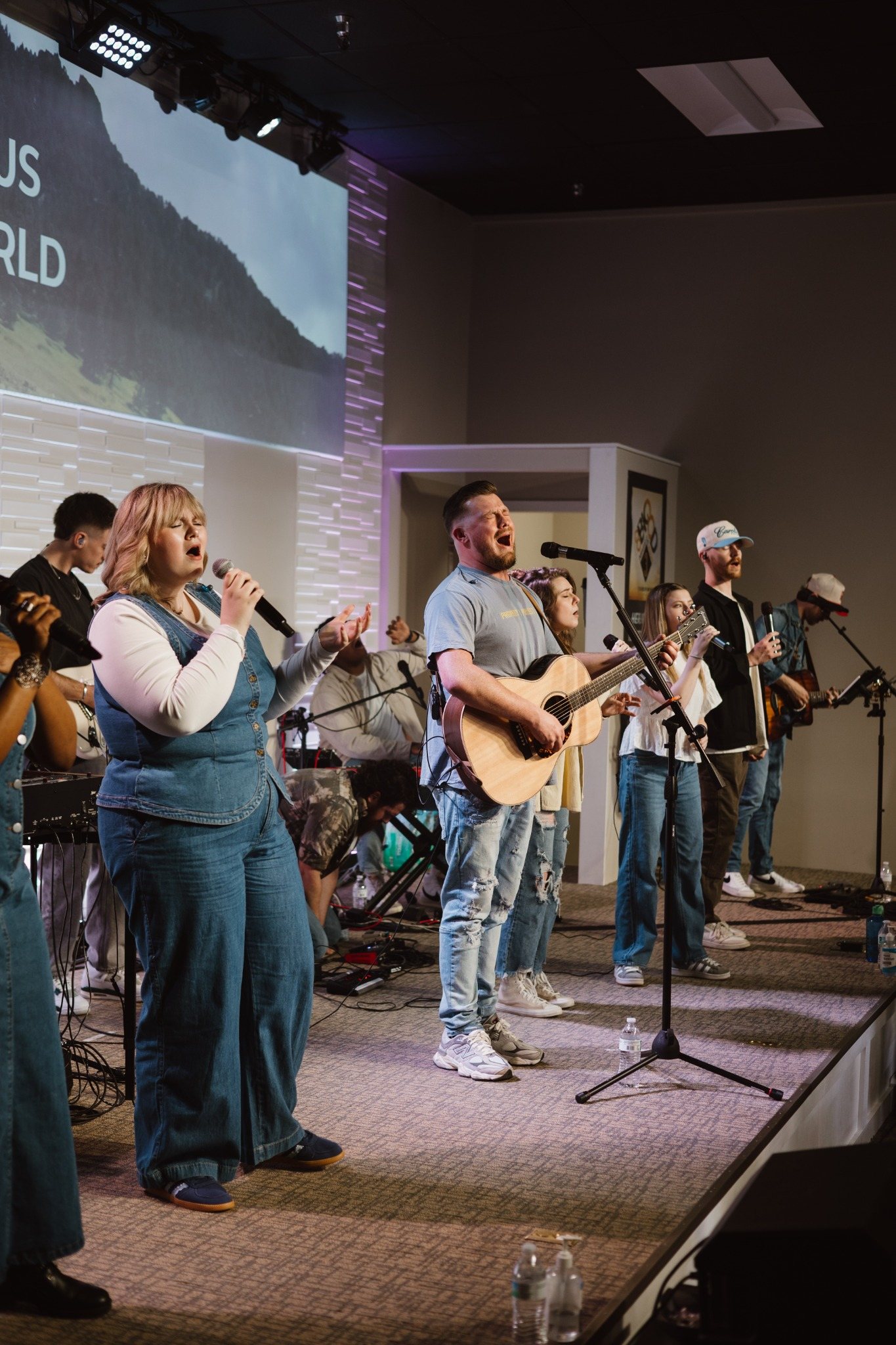 Freewater Worship vocalists and band